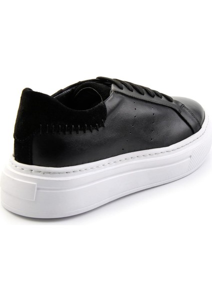 Siyah Leather Erkek Sneaker E01087114303
