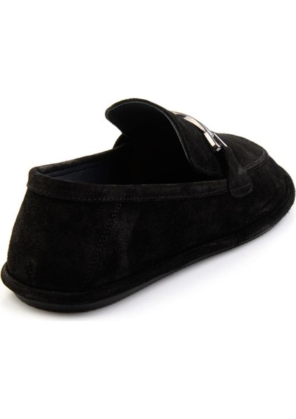 Siyah Leather Erkek Loafer Ayakkabı E01070240102 modelleri