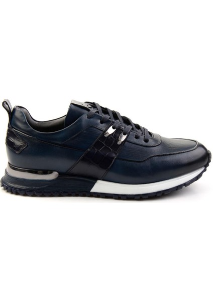 Lacivert Leather Erkek Sneaker E01075616603