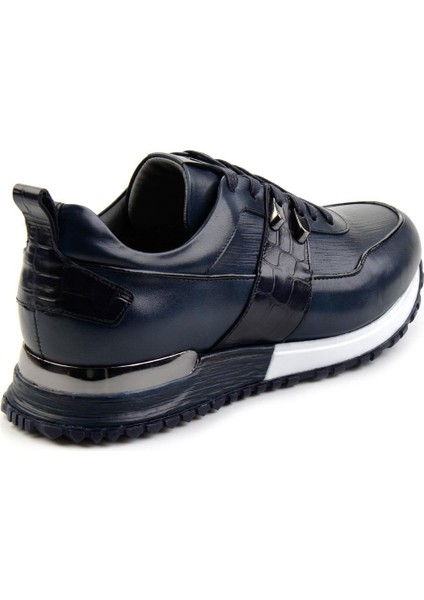 Lacivert Leather Erkek Sneaker E01075616603 modelleri