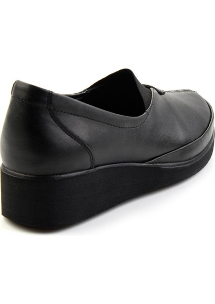 Siyah Leather Kadın Dolgu Topuklu Ayakkabı K01331750903 modelleri