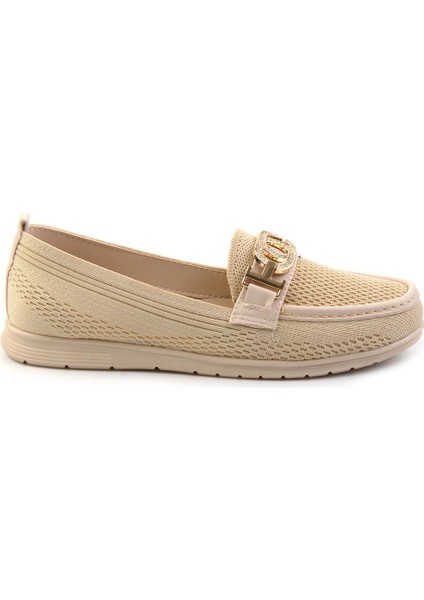 Bej Kadın Loafer Ayakkabı K01370100082