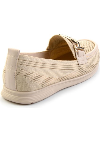 Bej Kadın Loafer Ayakkabı K01370100082