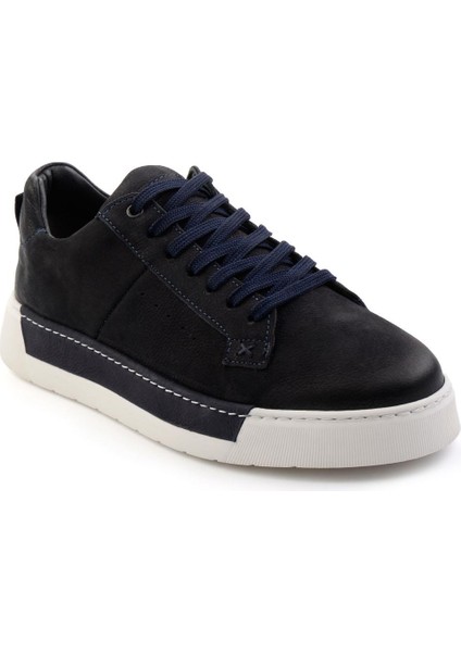 Lacivert Leather Erkek Casual Ayakkabı E01089000301