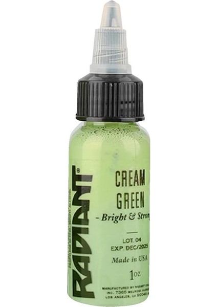 Cream Green - Radiant Tattoo Dövme Boyası - 1OZ/30 ml