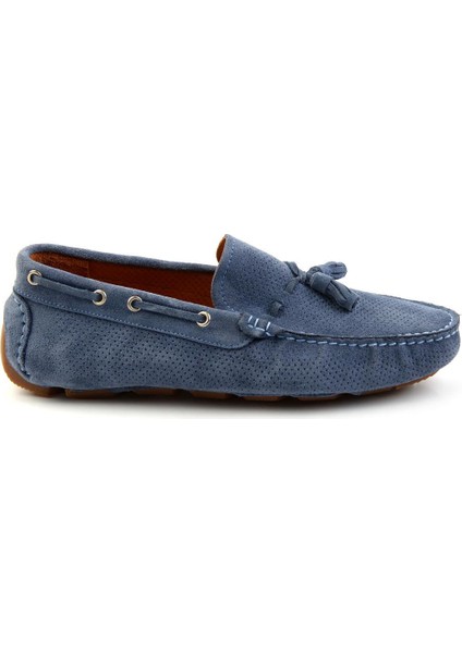 Kot Mavi Leather Erkek Loafer Ayakkabı E01502120202