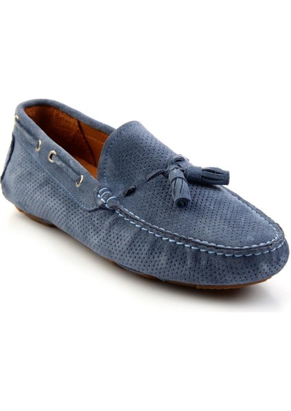 Kot Mavi Leather Erkek Loafer Ayakkabı E01502120202