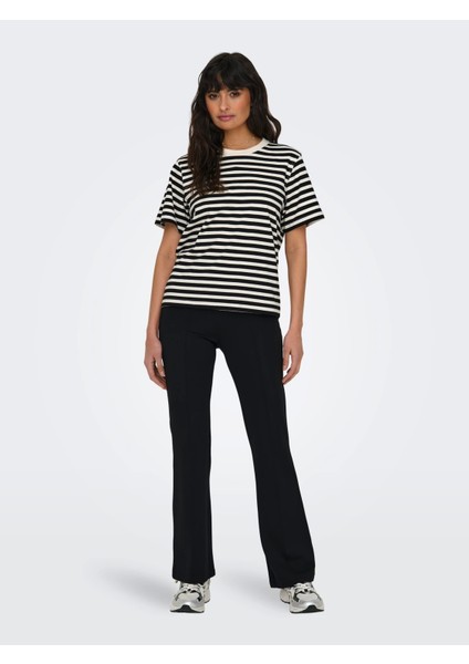 15272227 0 Yaka Yatay Cizgili Kadin Body - Siyah Cizgili modelleri