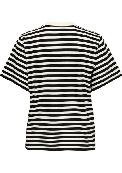 15272227 0 Yaka Yatay Cizgili Kadin Body - Siyah Cizgili indirimleri