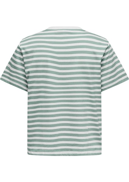 15272227 0 Yaka Yatay Cizgili Kadin Body - Yesil Cizgili fırsatları