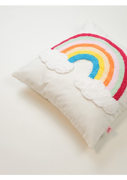 Kadife Bulut Gökkuşağı Punch Kırlent Kılıfı modelleri