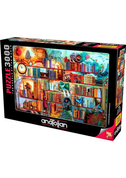 Puzzle - Gizemli Kitaplık / 3000 Parça, #4918