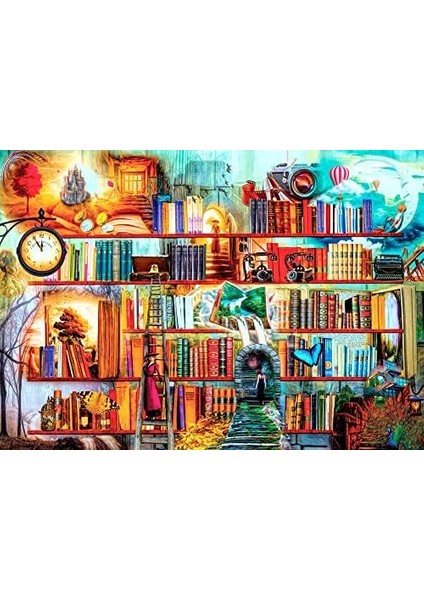 Puzzle - Gizemli Kitaplık / 3000 Parça, #4918