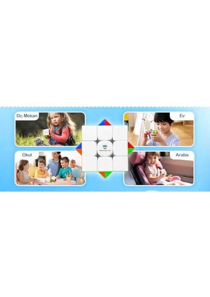 Monster Go Manyetik 3x3 Rubik Küp Zeka Küpü Mg 356 Edu Klasik 48 Mıknatıslı Türkiye Resmi Satıcısı (Gan Üretimidir)