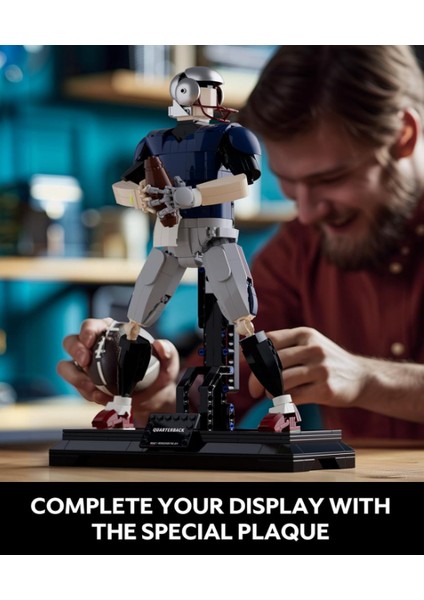 Quarterback Amerikan Futbolcu Model Seti, 660 Parça, Spor Temalı Koleksiyon, Yetişkinler Için modelleri