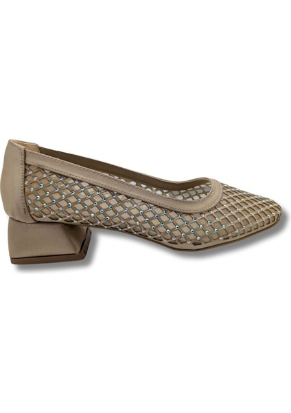 Xanthippe | Kadın Topuklu Babet - Xanthippe - Altın - 37