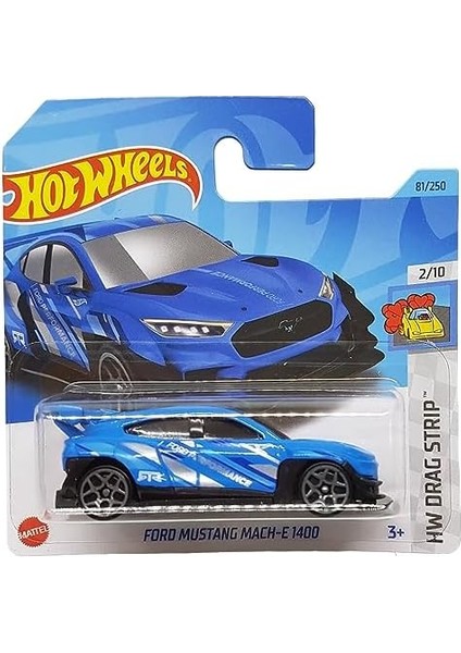 Wheels - Ford Mustang Mach-E 1400 - Hw Drag Strip 2/10 - HKK02 - Short Card - Mavi - Mattel 2023