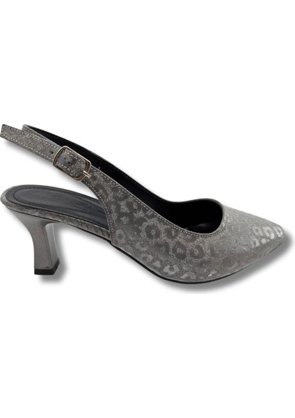 Titania | Abiye Arkası Açık Stiletto - Titania - Platin - 36
