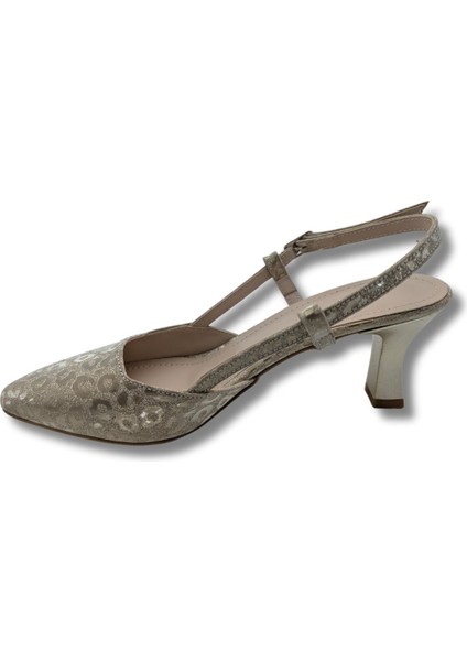 Titania | Abiye Arkası Açık Stiletto - Titania - Altın - 40