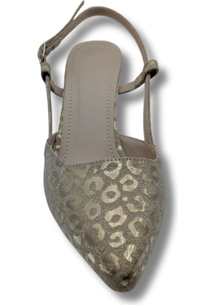 Titania | Abiye Arkası Açık Stiletto - Titania - Altın - 40
