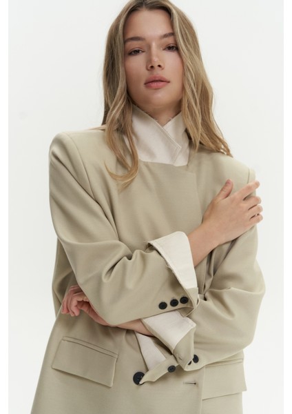 Letizia Olive Green Blazer indirimleri