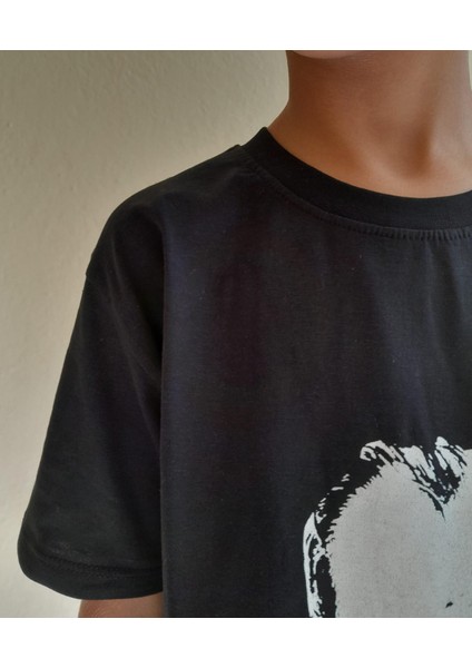 Atatürk Imza Baskılı Çocuk Siyah Tişört fırsatları