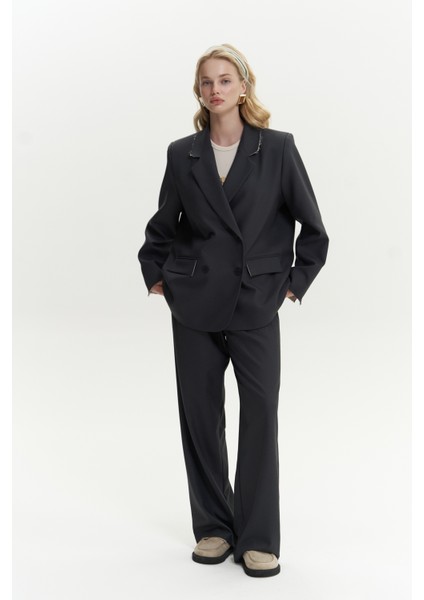 Letizia Antrasit Blazer