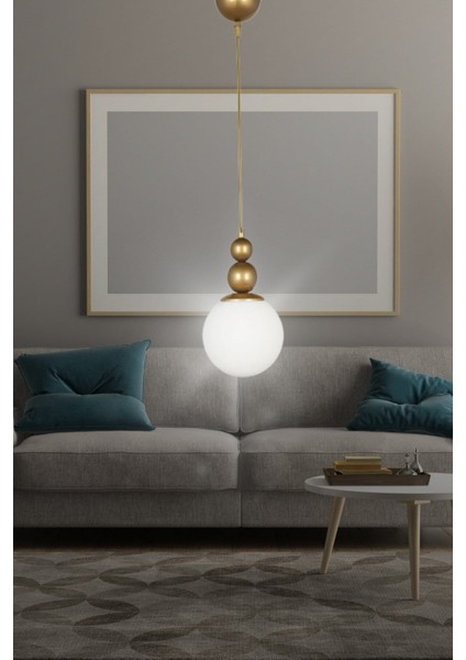 One Tekli Özel Sarkıt Avize Hakiki Cam - Eskitme/beyaz - Yatak Odası - Salon - Mutfak - Hol