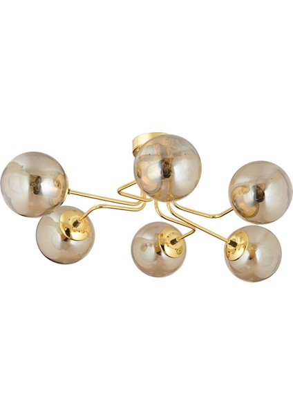 Tanyer 6lı Gold Modern Sarkıt Yatak Odası Salon Avize fiyatları