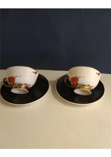 Emily 2'li Çiçekli Çay Fincan Set 200CC Mutfak Porselen Rastgele Desen fiyatları