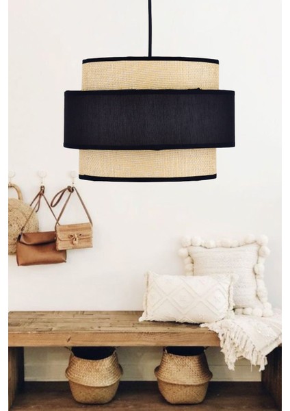 Doğal Hazeran Rattan 3 Katlı Pasta Sarkıt Avize Çocuk Odası Yatak Odası Salon Mutfak Hol RATTAN01, modelleri