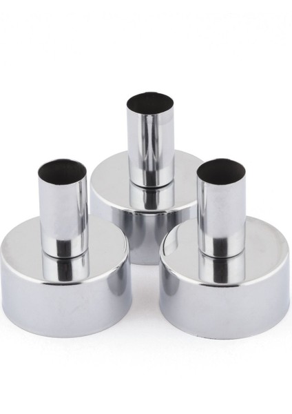 Arte 3'lü Şamdan Gümüş Kaplama Dekoratif Metal Mumluk Küçük Şamdan Seti fırsatları