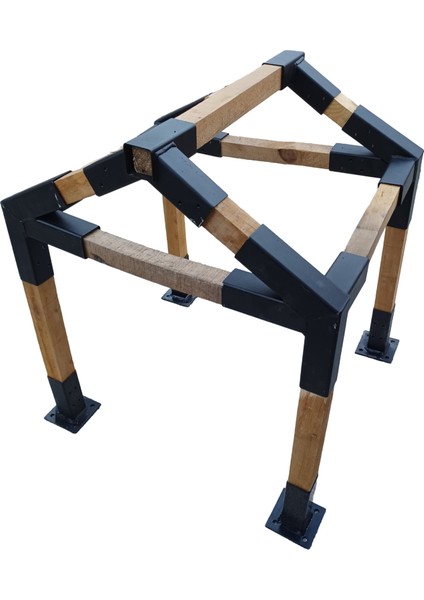 Mrc Kulübe Pergola Çardak 8 x 8 cm Montaj Aparatı Seti Demir Bağlantı Çadır Tente Kamelya Garaj Bungalov Evi Metal Bracket Kiti Gölgelik Sera indirimleri