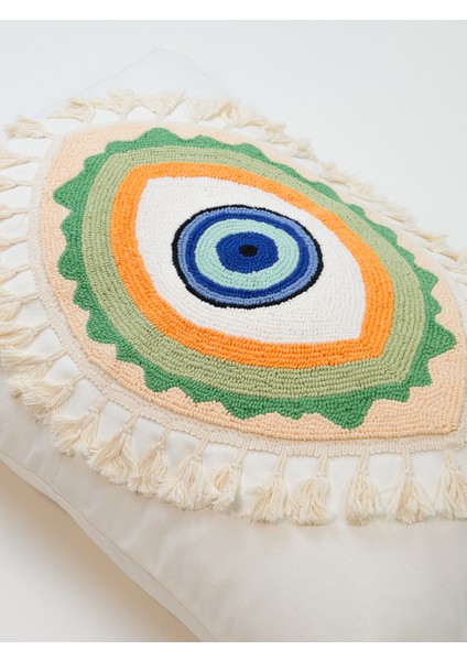 SOLAR VISION - Göz Figürlü Püsküllü Punch Kırlent Kılıfı fırsatları