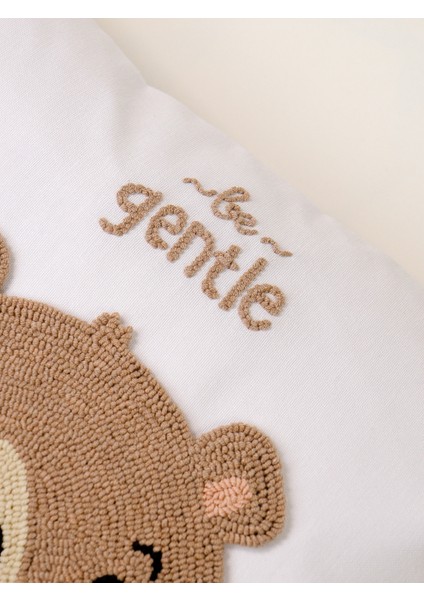 Galia Kids Ayı Figürlü Be Gentle Mottolu Hayvan Figürlü Punch Kırlent Yastık Kılıfı fırsatları