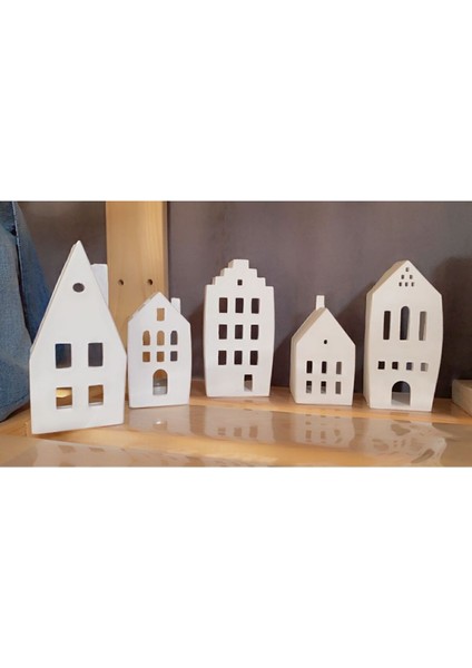 Beton Ev Mumluk (5’li) , Dekoratif Ev Mumluk, Tealight Mumluk, Beyaz fiyatları