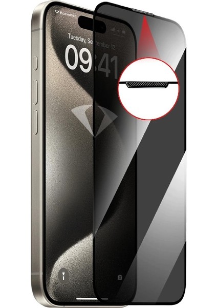iPhone 16 Pro Max Uyumlu 5D New Warrior Privacy Hayalet Ekran Koruyucu