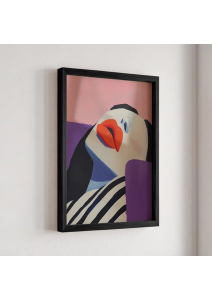 Kanepede Romantik Çift Baskısı Ahşap Çerçeveli Yatak Odası Duvar Tablosu fiyatları