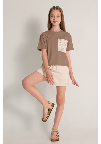 Kız Çocuk Puantiyeli Taytlı Kışlık Takım