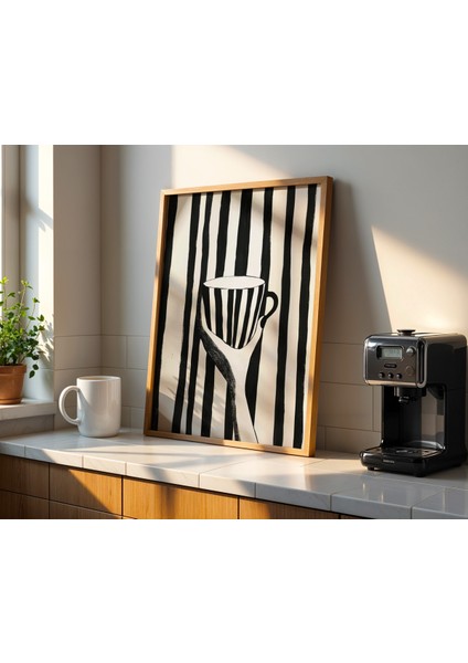 Kahve Mutfak Dekoru Ahşap Çerçeveli Mutfak Duvar Tablosu fiyatları