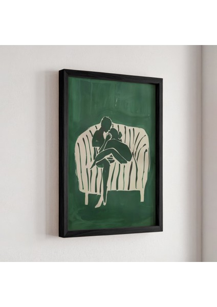 Kanepede Romantik Çift Baskısı Ahşap Çerçeveli Yatak Odası Duvar Tablosu fiyatları