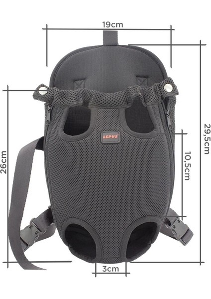 Köpek Ana Kucağı Black Xxsmall