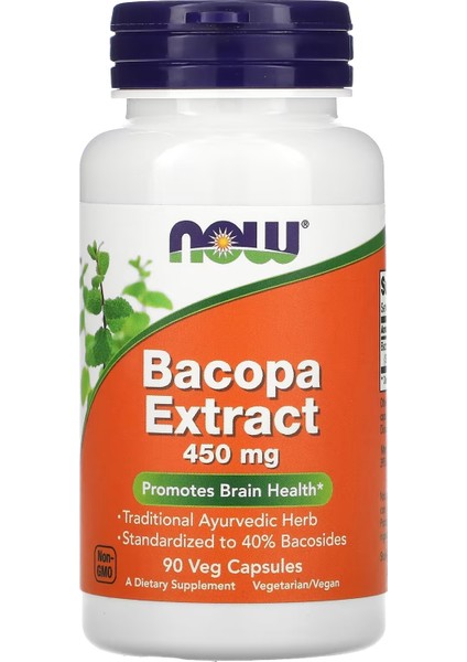 Foods, Bacopa Extract, 450 Mg, 90 Veg Caps