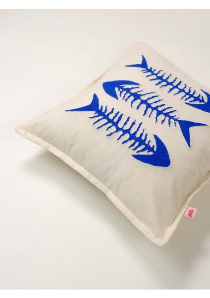 Marin Serisi Üçlü Balık Punch Kırlent Kılıfı fiyatları