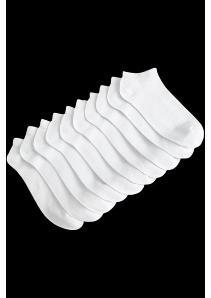 10'lu Erkek Bilek Boy Pamuklu Patik Spor Çorap