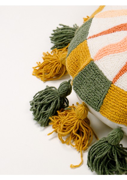 Özel Tasarım Mistik Güneş Ay Figürlü Punch Kırlent fiyatları