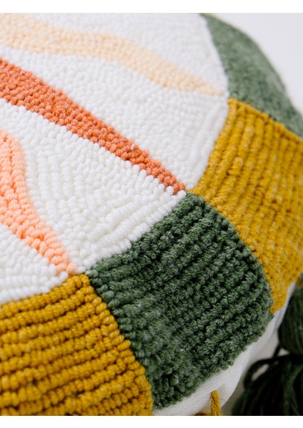 Özel Tasarım Mistik Güneş Ay Figürlü Punch Kırlent modelleri