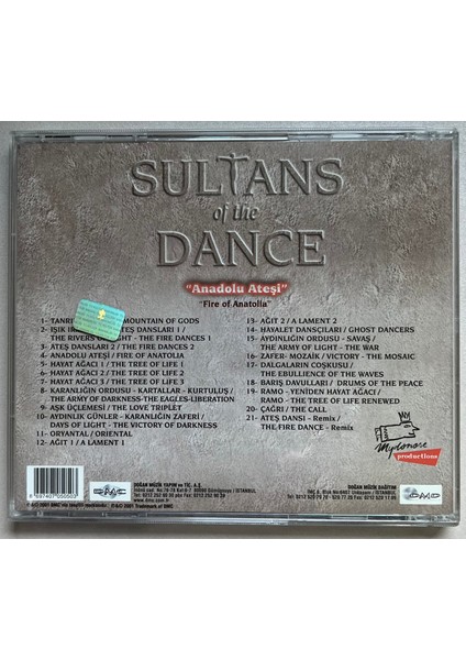 Sultans Of The Dance Anadolu Ateşi CD (Orjinal Dönem Baskı)