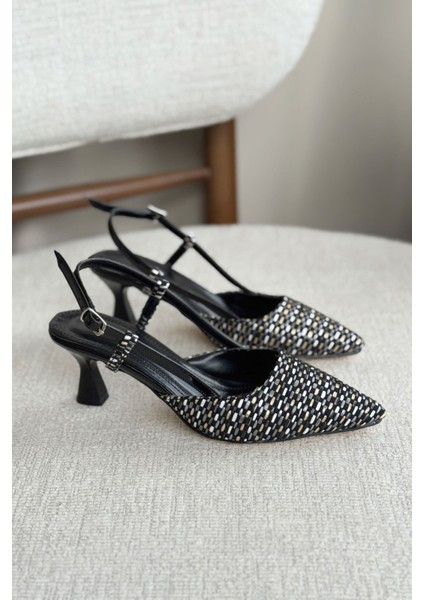 Kadın Erica Topuklu Ayakkabı - Hasır-Siyah fiyatları