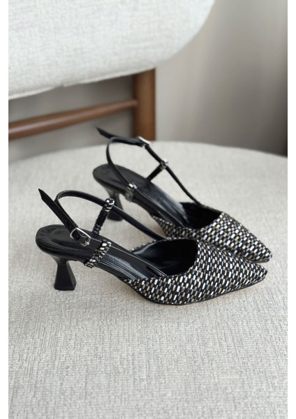 Kadın Erica Topuklu Ayakkabı - Hasır-Siyah modelleri